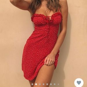 Love Birds Mini Dress Red